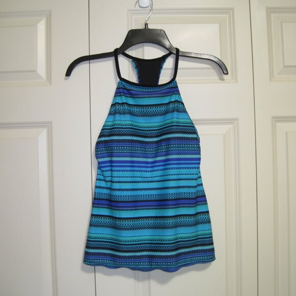 Sail Away halter T-top tankini sz S - Picture 3 of 10